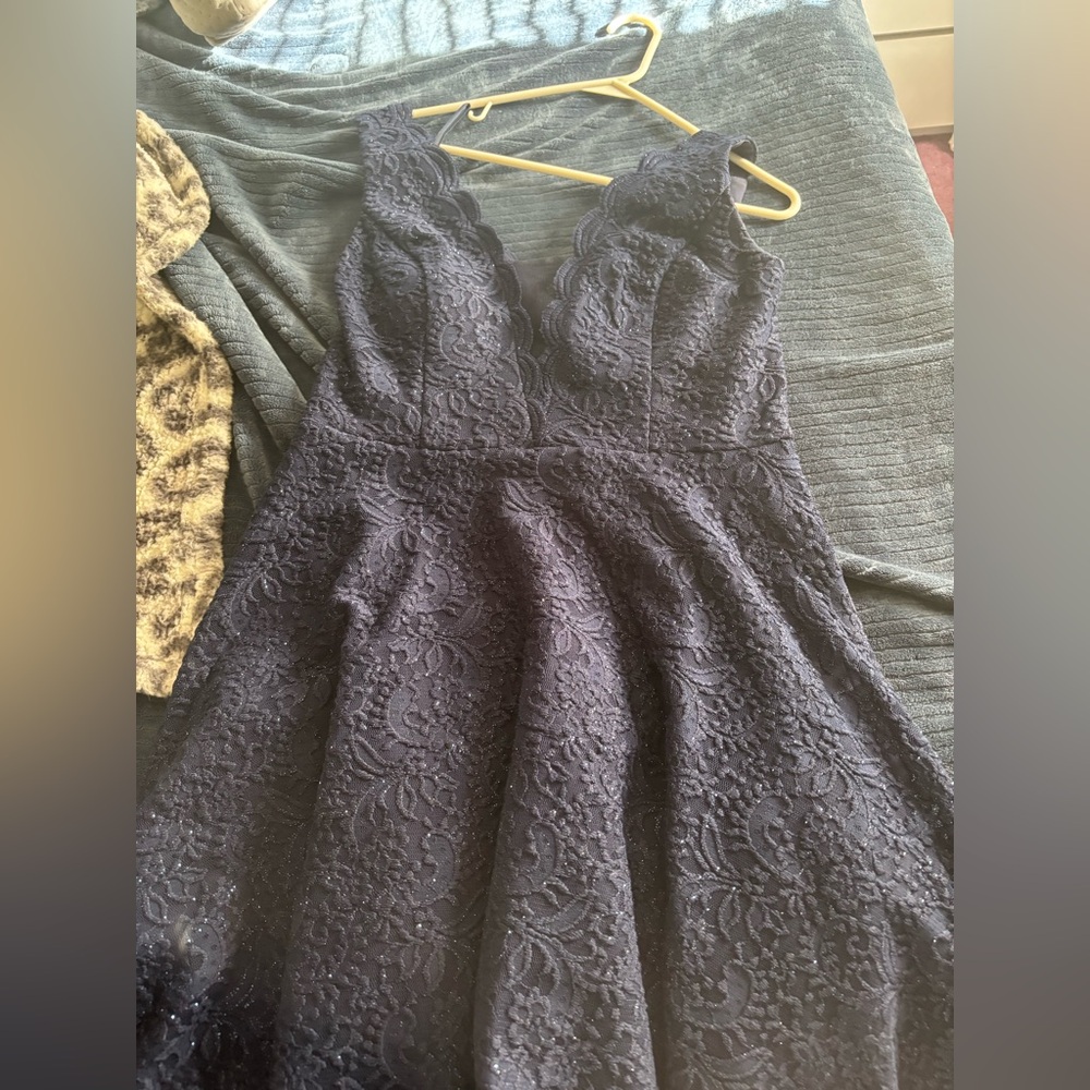 Sparkly blue dress